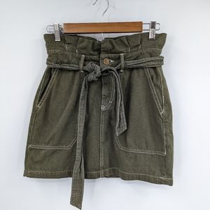 FREE PEOPLE Paperbag Belted Skirt